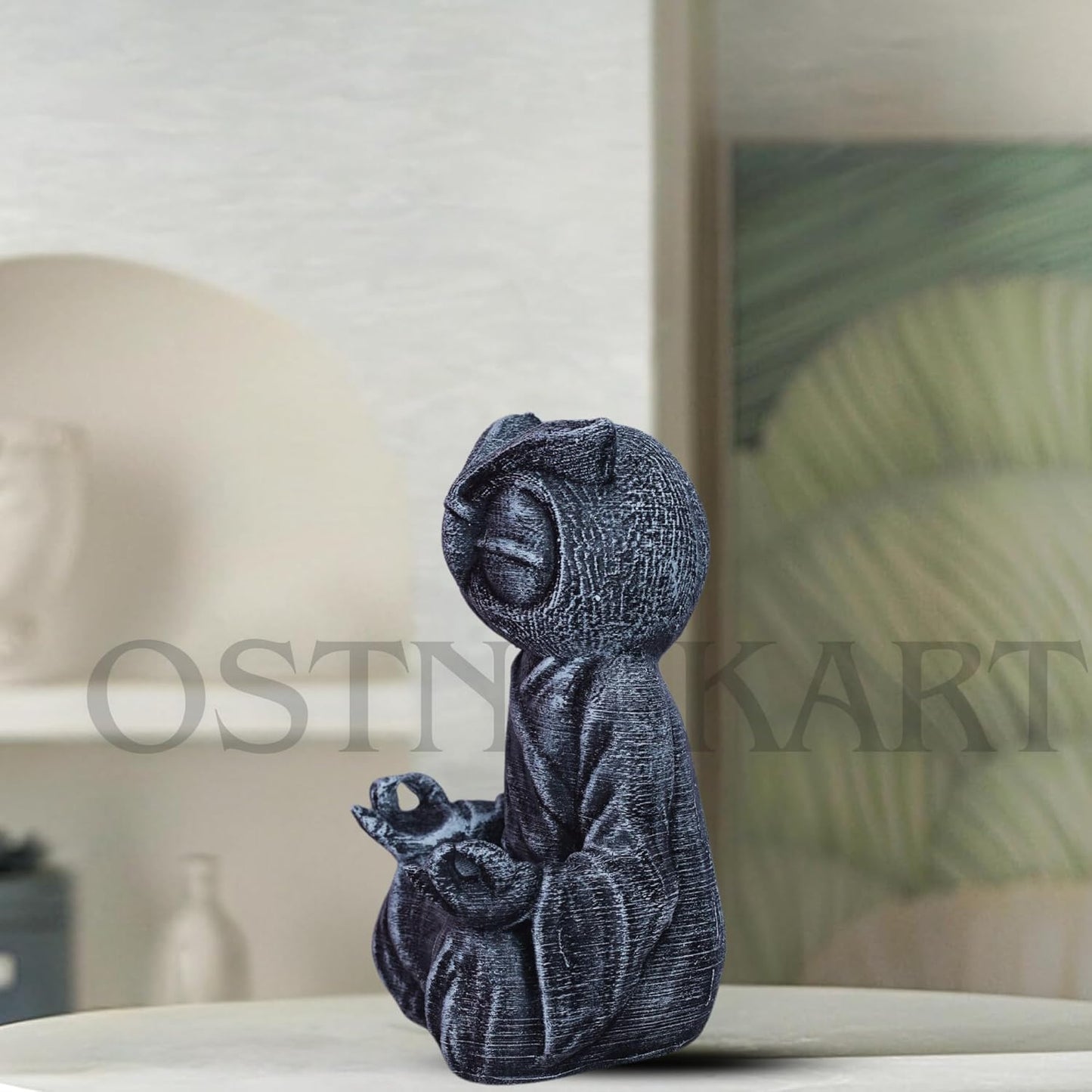 OSTNKART Lucky Owl Statue for Good Luck feng Shui Living Room Office Table Garden Home Decor Decoration Birthday Anniversary Wedding Gift for Housewarming ceramony showpeice Figurines (6 * 4 inch)
