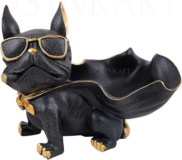 OSTNKART Storage Dog Showpiece Statue for Home Decor, Door Entrance Decor, House Warming ceramony Gifts for New Home,Latest Kitchen,Living Room Decor Items Collectible Figurines keyholder