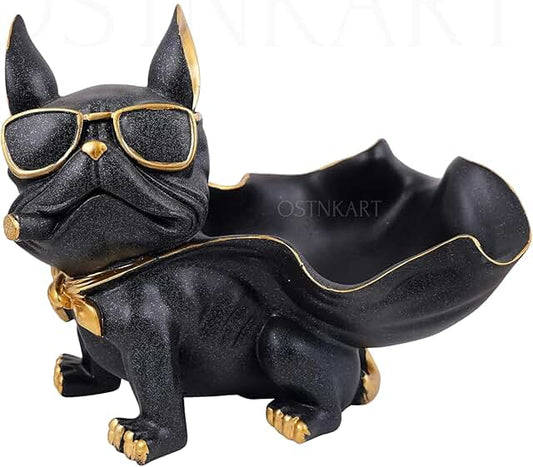 OSTNKART Storage Dog Showpiece Statue for Home Decor, Door Entrance Decor, House Warming ceramony Gifts for New Home,Latest Kitchen,Living Room Decor Items Collectible Figurines keyholder