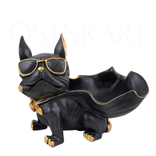 OSTNKART Storage Dog Showpiece Statue for Home Decor, Door Entrance Decor, House Warming ceramony Gifts for New Home,Latest Kitchen,Living Room Decor Items Collectible Figurines keyholder